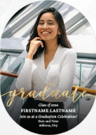 Styled Graduate (Shaped Cut) Front