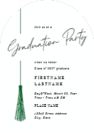 Side Tassel (Arched Cut) Front