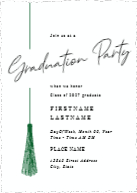 Side Tassel (Shaped Cut) Front