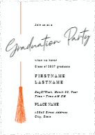 Side Tassel (Shaped Cut) Front
