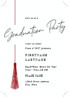 Side Tassel (Shaped Cut) Front
