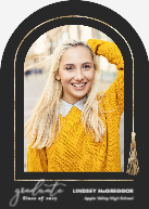 Arched Tassel Border (Shaped Cut) Front