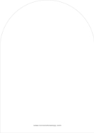 Arched Tassel Border (Shaped Cut) Back