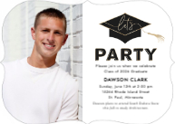 Lets Party Grad Hat (Shaped Cut) Front