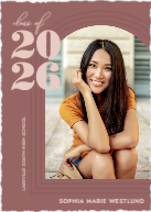 Arched Year (Shaped Cut) Front