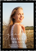 Bordered Script (Shaped Cut) Front