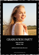 Bordered Script (Shaped Cut) Back