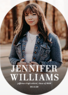 PIcture Fill with Name (Shaped Cut) Front