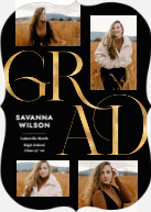 Sophisticated Grad (Shaped Cut) Front