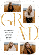 Sophisticated Grad (Shaped Cut) Front