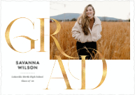 Sophisticated Grad (Shaped Cut) Front