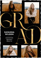 Sophisticated Grad (Shaped Cut) Front