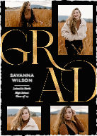 Sophisticated Grad (Shaped Cut) Front
