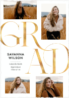 Sophisticated Grad (Shaped Cut) Front