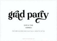 Modern Graduate (Shaped Cut) Back