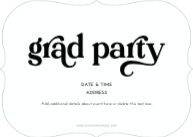 Modern Graduate (Shaped Cut) Back