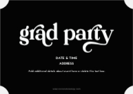 Modern Graduate (Shaped Cut) Back