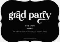 Modern Graduate (Shaped Cut) Back