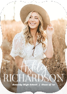 Picture Fill with Script Name (Shaped Cut) Front