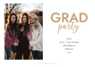 Graduate Script with Cap (Triplets) Back