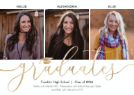 Graduate Script with Cap (Triplets) Front