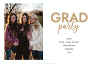 Graduate Script with Cap (Triplets) Back