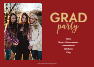 Graduate Script with Cap (Triplets) Back