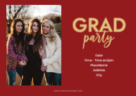 Graduate Script with Cap (Triplets) Back