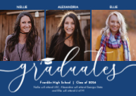 Graduate Script with Cap (Triplets) Front