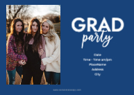 Graduate Script with Cap (Triplets) Back