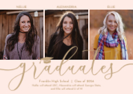 Graduate Script with Cap (Triplets) Front