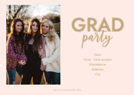 Graduate Script with Cap (Triplets) Back