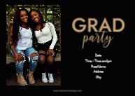 Graduate Script with Cap (Twins) Back