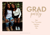 Graduate Script with Cap (Twins) Back