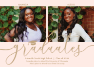 Graduate Script with Cap (Twins) Front