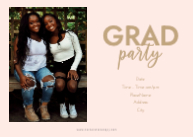 Graduate Script with Cap (Twins) Back