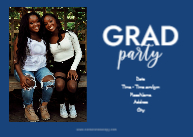 Graduate Script with Cap (Twins) Back