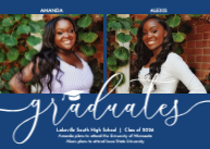 Graduate Script with Cap (Twins) Front