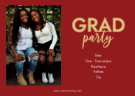 Graduate Script with Cap (Twins) Back