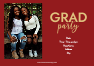 Graduate Script with Cap (Twins) Back