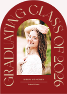 Arched Typography (Shaped Cut) Front