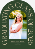 Arched Typography (Shaped Cut) Front