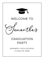 (18 x 24) Modern Grad Hat