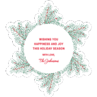 Evergreen Wreath Back