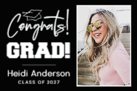 (72 x 48) Cap Congrats!