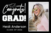 (72 x 48) Cap Congrats!