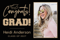 (72 x 48) Cap Congrats!