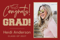 (72 x 48) Cap Congrats!