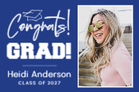 (72 x 48) Cap Congrats!