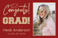 (24 x 36) Cap Congrats! 